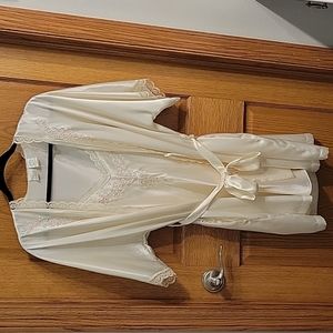 Satin Nightgown and Robe
